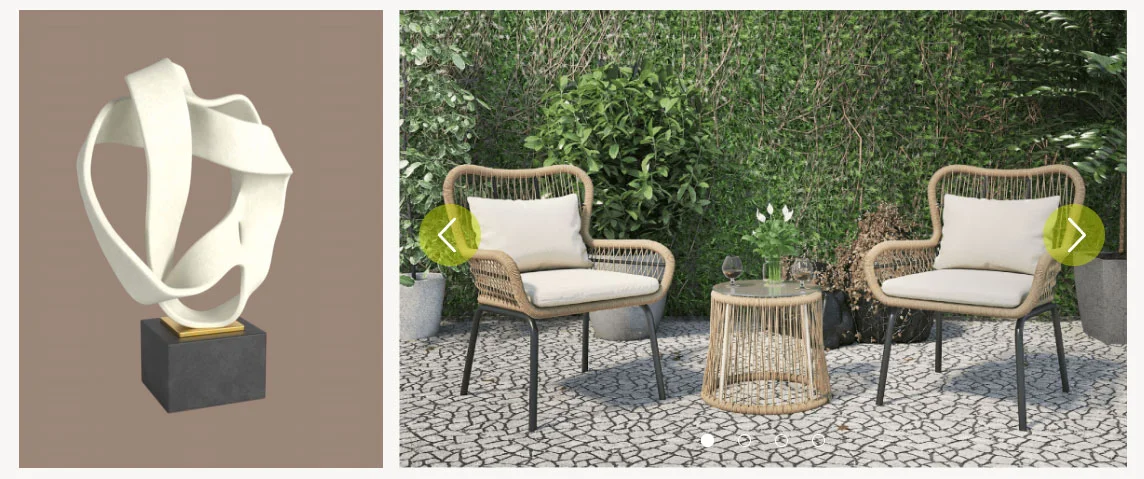 3D furniture sample