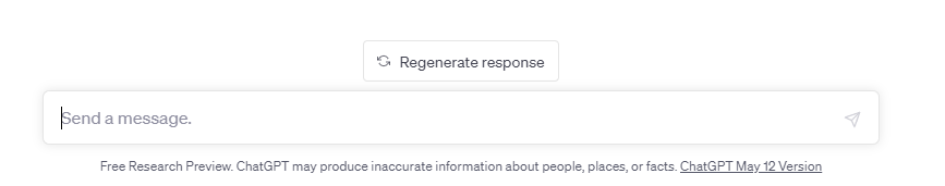 regenerate response ChatGPT